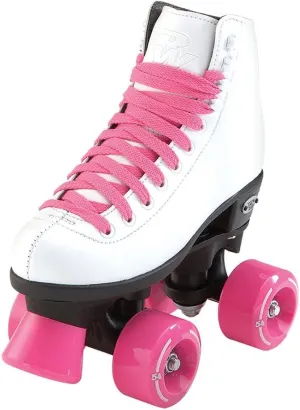 Riedell RW Wave Roller Skates - Kids Quad Roller Skates for Indoor/Outdoor