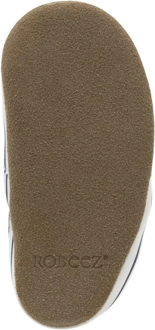 Robeez Baby Boys and Unisex Soft Soles Slip-Resistant Crib Shoes Slippers for Infant and Toddler, 0-24 Months