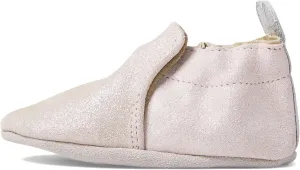 Robeez Baby Girls and Unisex Soft Soles Slip-Resistant Crib Shoes Slippers Moccasins for Infant and Toddler - Pink Light/Pastel Pretty Pearl - 6-12 Months