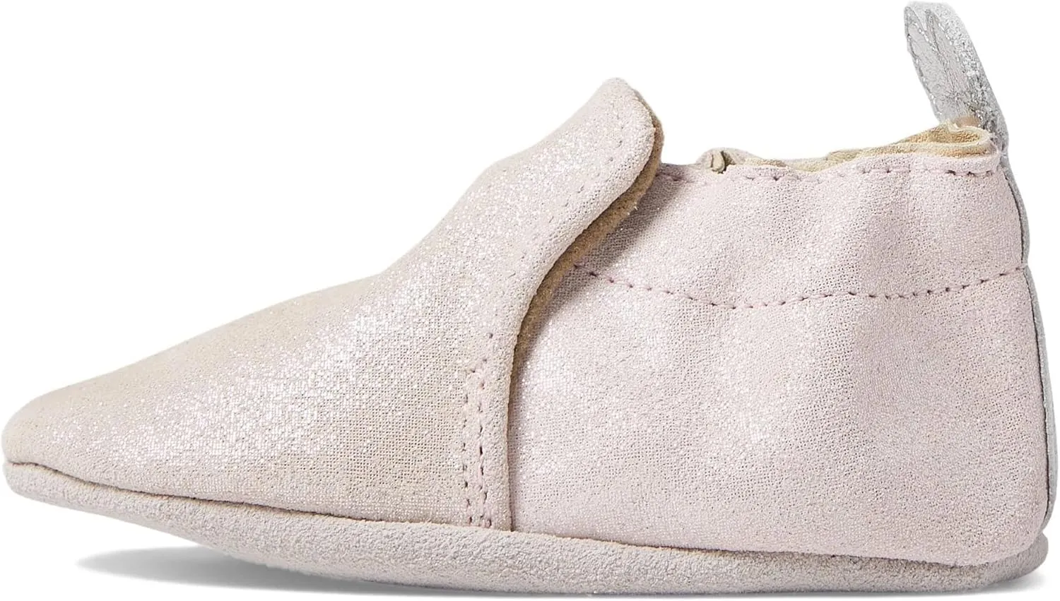 Robeez Baby Girls and Unisex Soft Soles Slip-Resistant Crib Shoes Slippers Moccasins for Infant and Toddler - Pink Light/Pastel Pretty Pearl - 6-12 Months