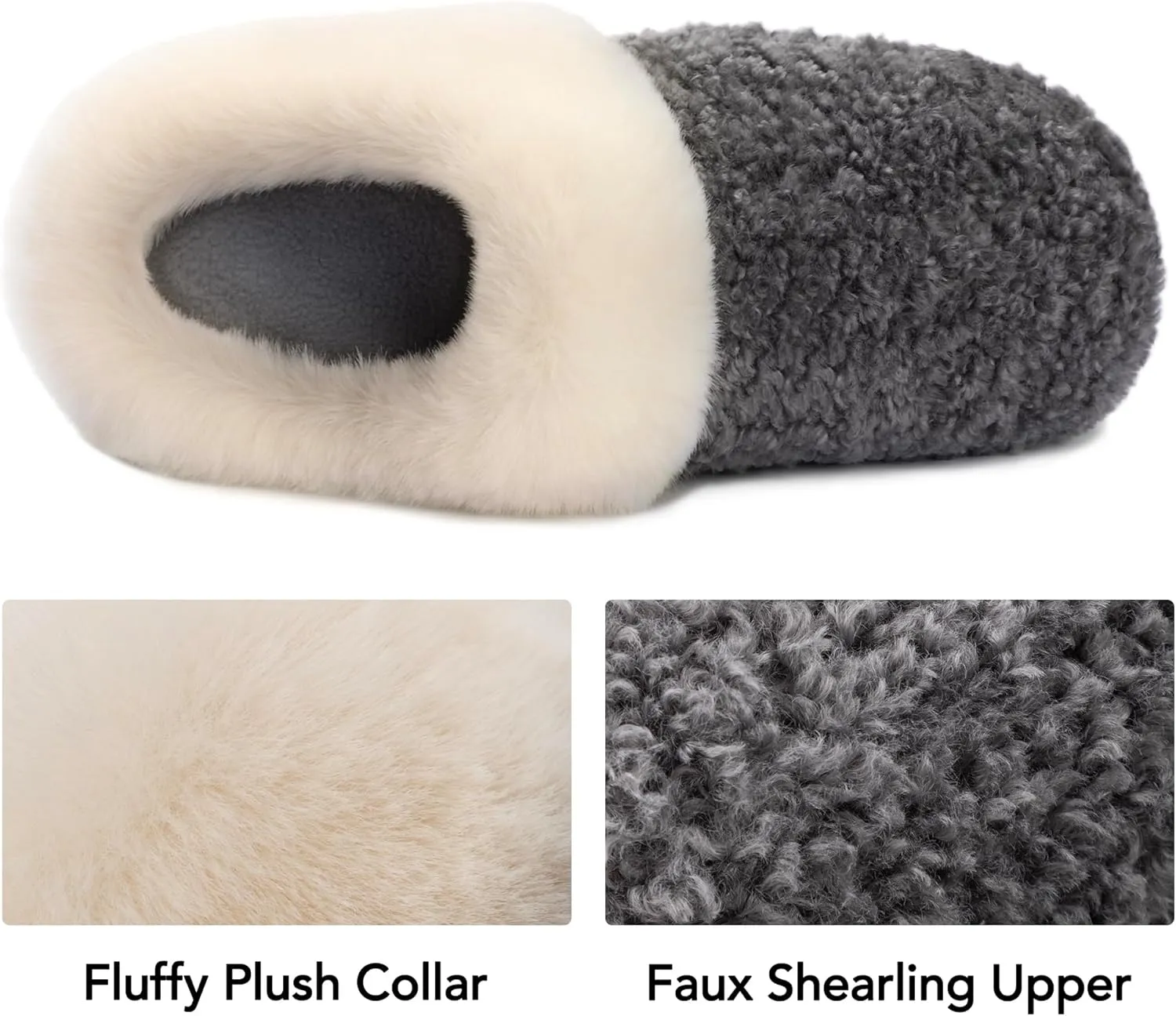 RockDove Women's Plush-Fleece Shearling Slip-On