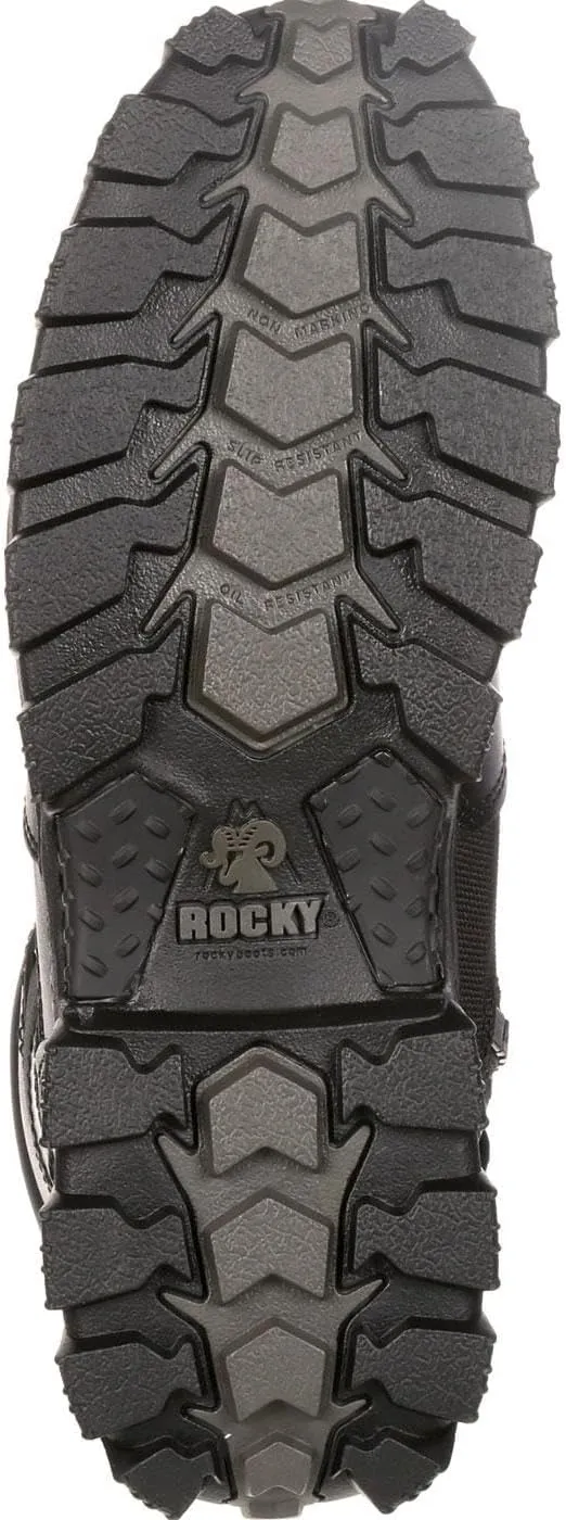 ROCKY Men's Alpha Force Zipper Waterproof Duty Boot