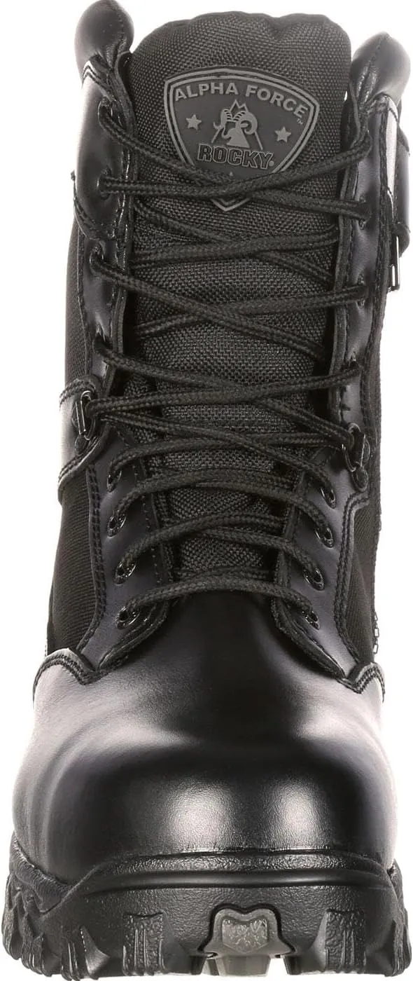 ROCKY Men's Alpha Force Zipper Waterproof Duty Boot