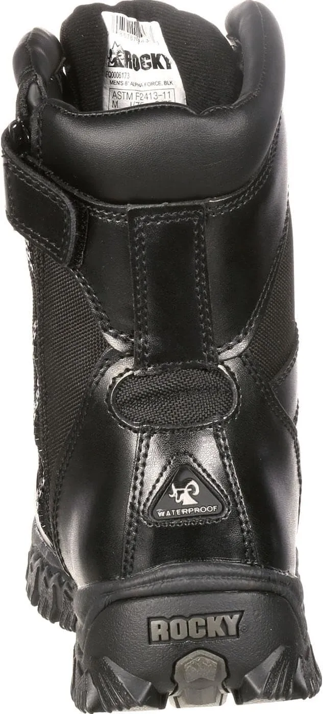 ROCKY Men's Alpha Force Zipper Waterproof Duty Boot