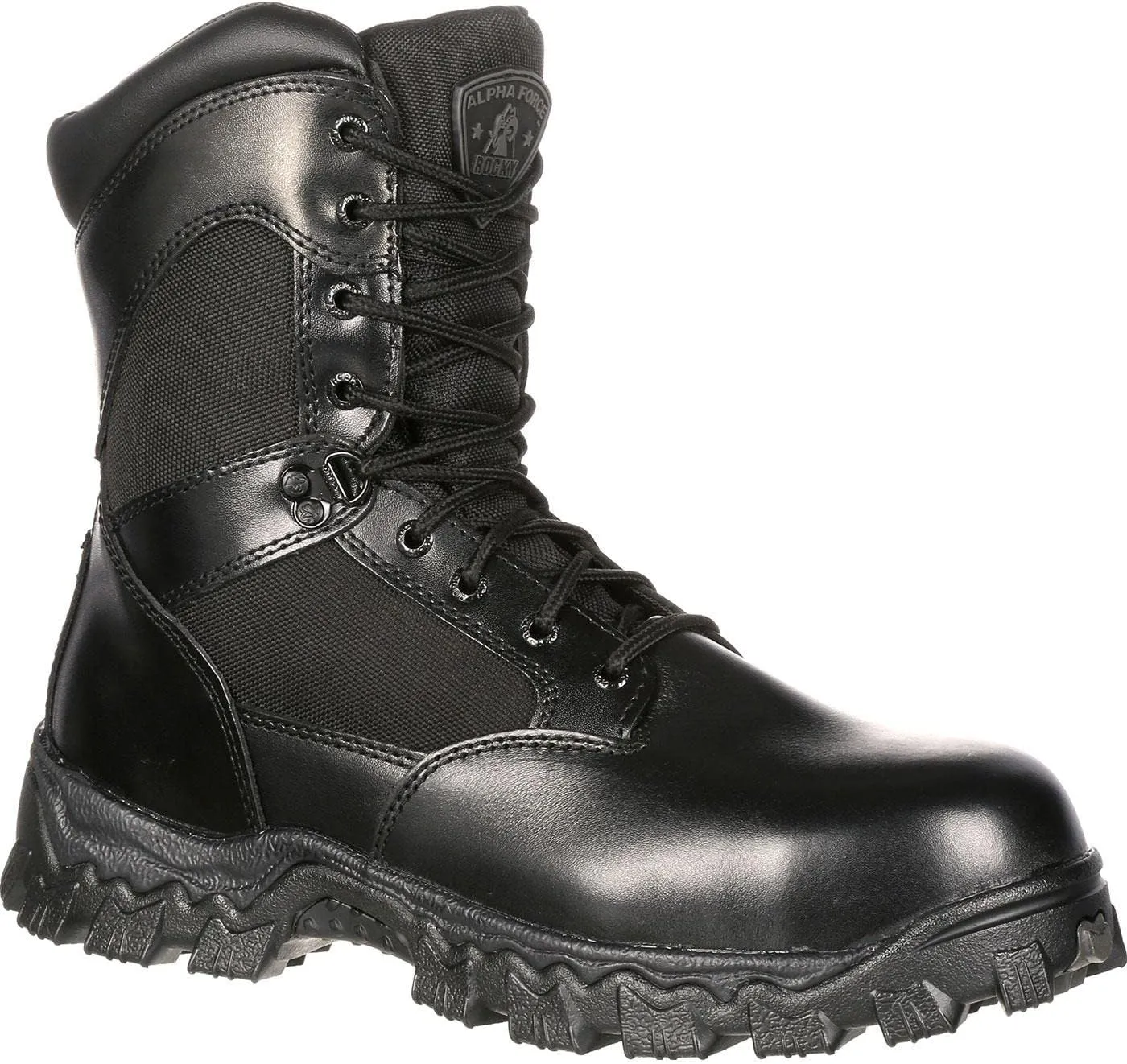 ROCKY Men's Alpha Force Zipper Waterproof Duty Boot