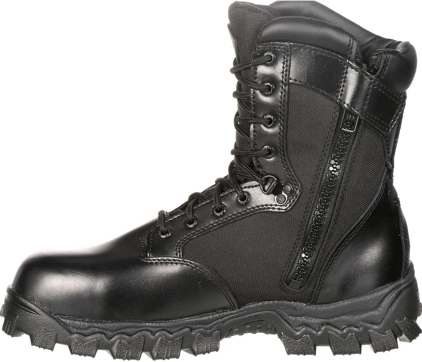 ROCKY Men's Alpha Force Zipper Waterproof Duty Boot