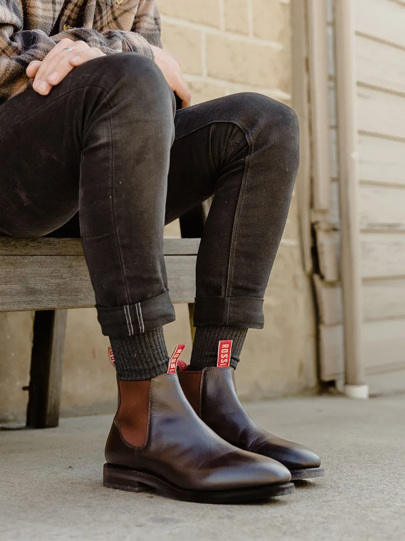 Rossi Boots 503 Kidman Elastic Sided Work Boot - Chestnut