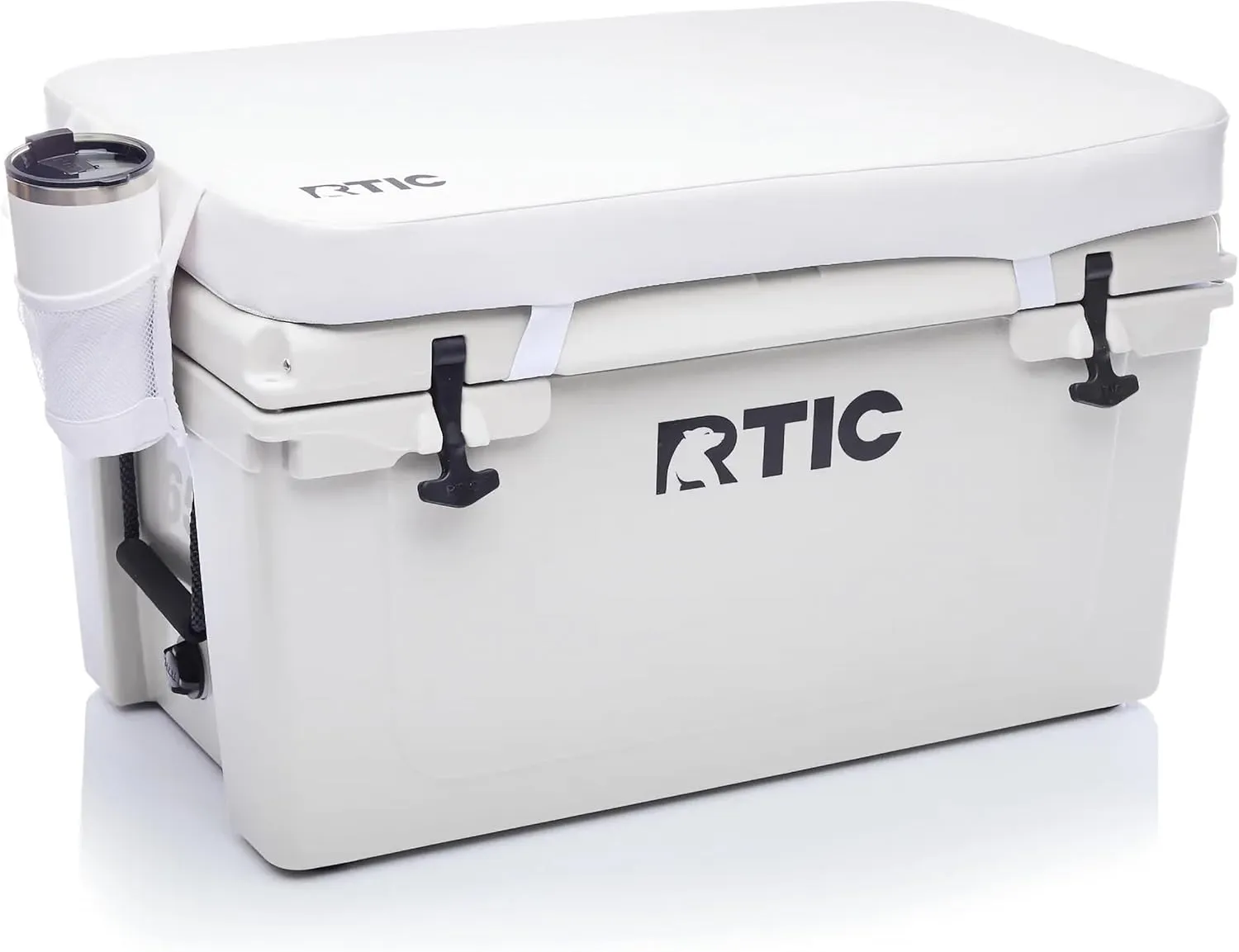RTIC Ultra-Tough Cooler Seat Cushion, Great for Family Travels, Boating Or Hunting, Easy Clean Vinyl, Buckle Fastening and Anti Slip
