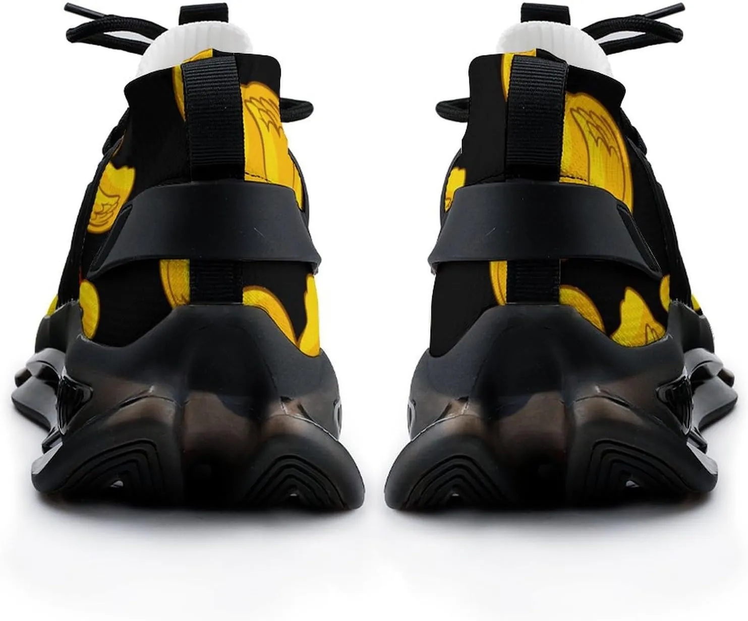 Rubber Yellow Duck Mens Running Shoes Lightweight Walking Tennis Shoes Soft Soled Elastic Cushion Basketball Shoes
