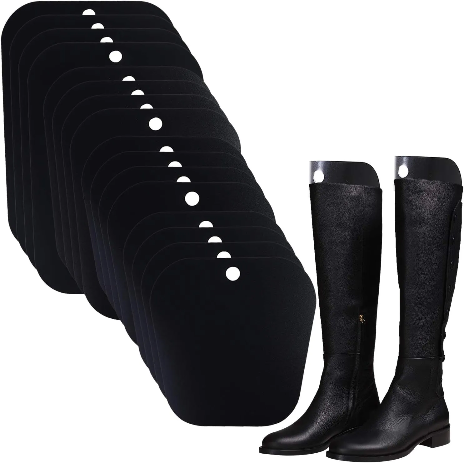 Ruisita 16 Pieces (8 Pairs) Reusable Boot Shaper Form Inserts Boots Tall Support for Women or Men