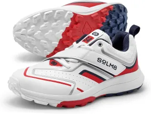S4 Lightweight Cricket Shoes for Men Fast Strap Rubber Spikes, Water-Resistant Footwear for Outdoor and Field Sports with All Round Performance