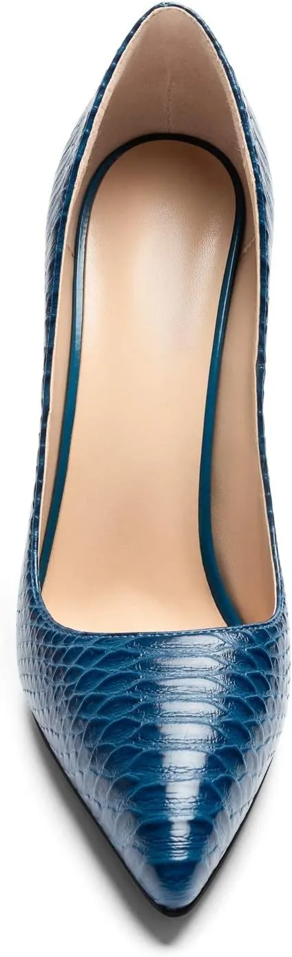 SAMMITOP Women's High Heels Pumps Pointed Toe Stiletto Shoes Slip-on Dress Pump