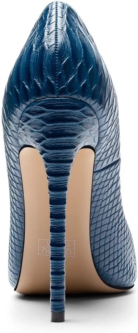 SAMMITOP Women's High Heels Pumps Pointed Toe Stiletto Shoes Slip-on Dress Pump