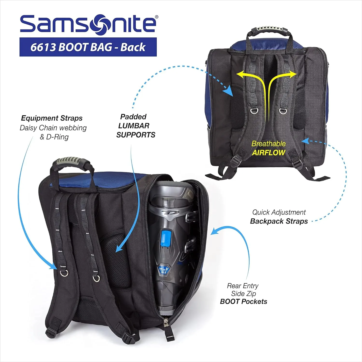 Samsonite Deluxe Adult Ski Boot Bag