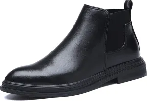 Santimon Men's Chelsea Boots Lightweight Casual Chukka Ankle Boots Classic Elastic Dress Boots for Men