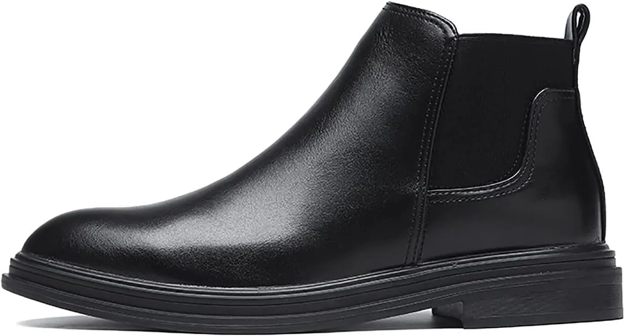 Santimon Men's Chelsea Boots Lightweight Casual Chukka Ankle Boots Classic Elastic Dress Boots for Men