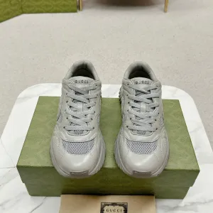 Service-focused GG Gucci TRAINER LIGHT RIPPLE Competitive pricing GRAY LAMBSKIN