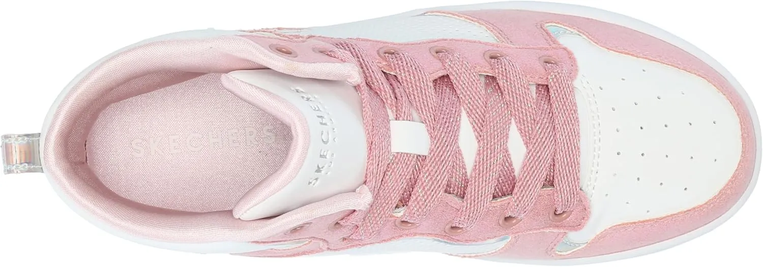 Skechers Girl's Court High-Shine Kicks Sneaker