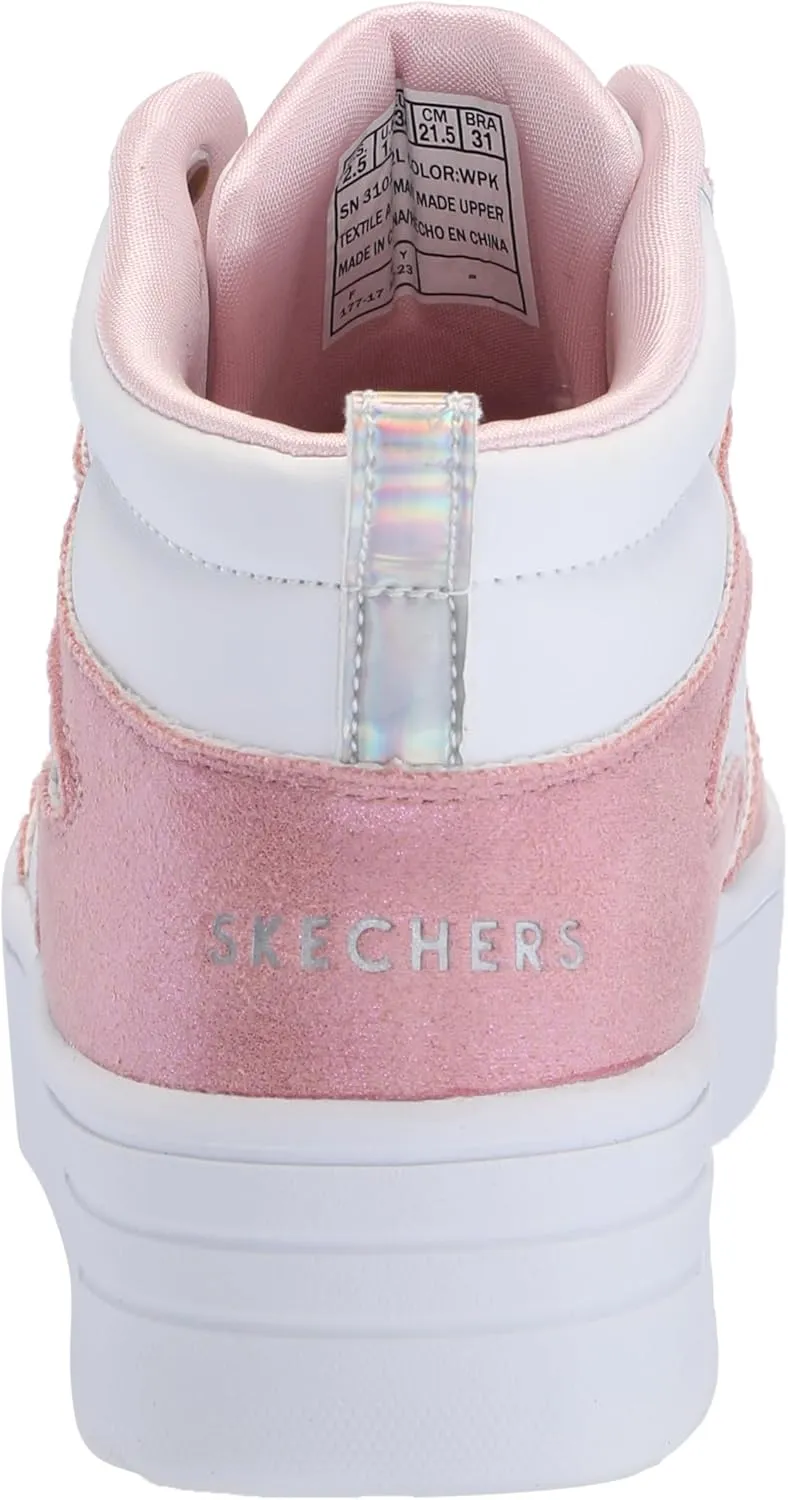 Skechers Girl's Court High-Shine Kicks Sneaker