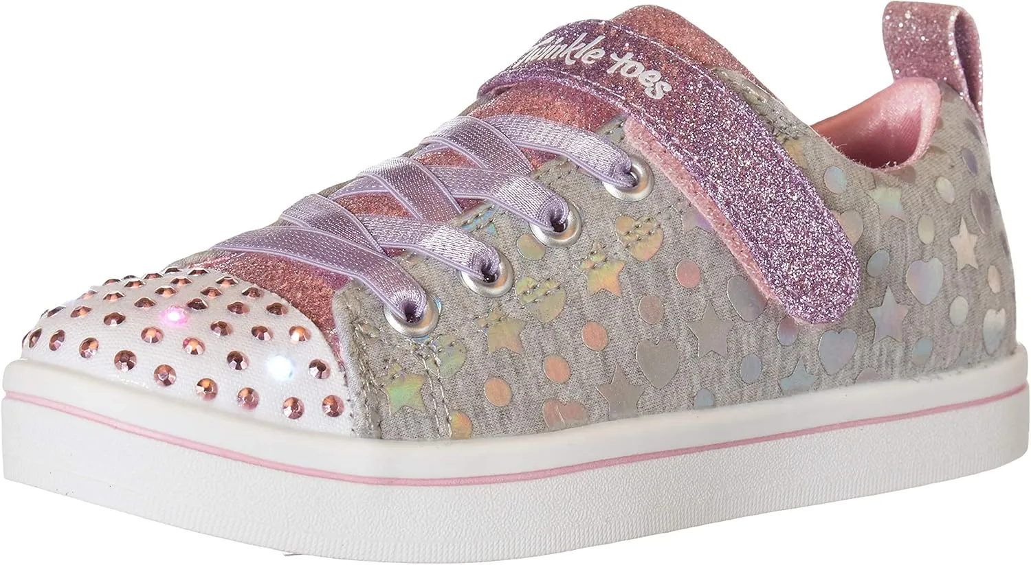 Skechers Girl's Sparkle Rayz-Heather & Shine_314846l Sneaker