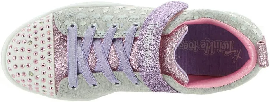 Skechers Girl's Sparkle Rayz-Heather & Shine_314846l Sneaker