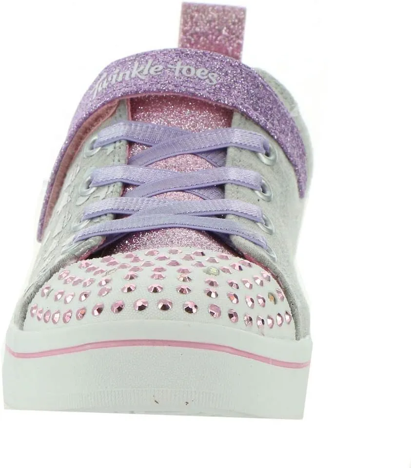 Skechers Girl's Sparkle Rayz-Heather & Shine_314846l Sneaker
