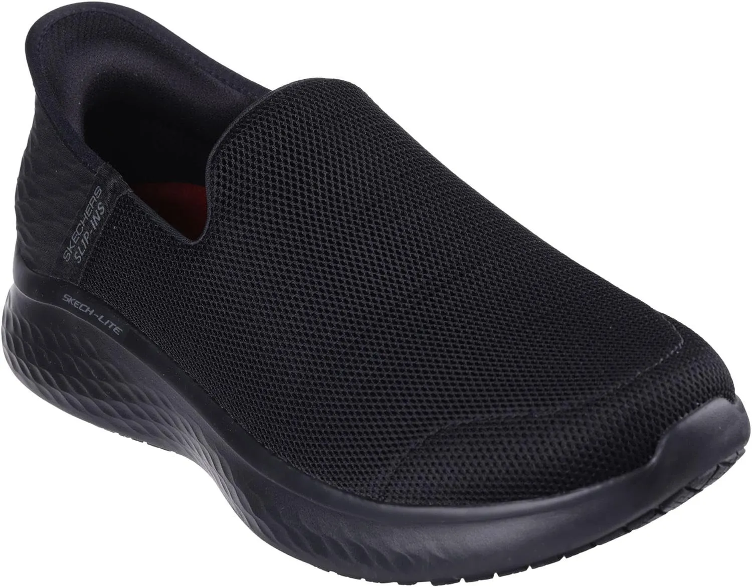 Skechers - Mens Work Relaxed Fit: Skech-Lite Pro Slip Resistant - Phavex Slip On Shoes, Color Black, Size: 12 M US