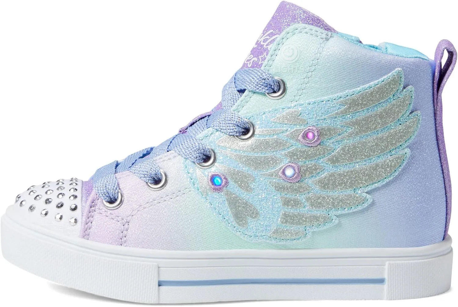 Skechers Unisex-Child Toes Twinkle Sparks-Wing Charm Sneaker