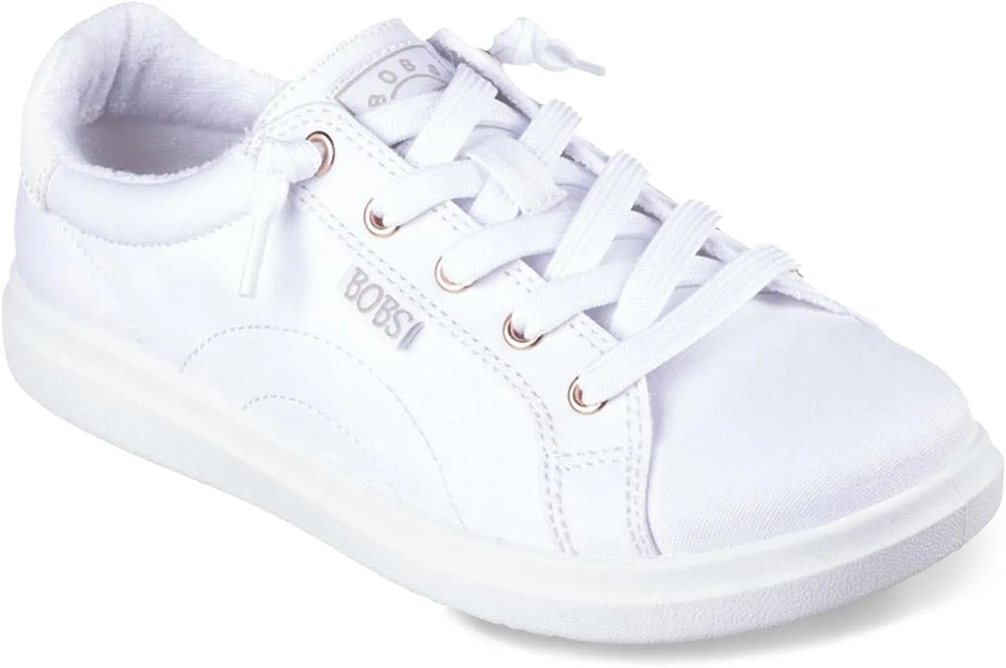 Skechers Women's Bobs, D Vine Sneaker - Wide Width White