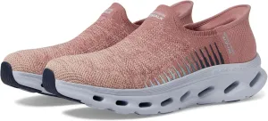 SKECHERS Women's Go Walk Glide Step 2.0 Venus Hands Free Slip-Ins Sneaker, Mauve/Blue, 7.5