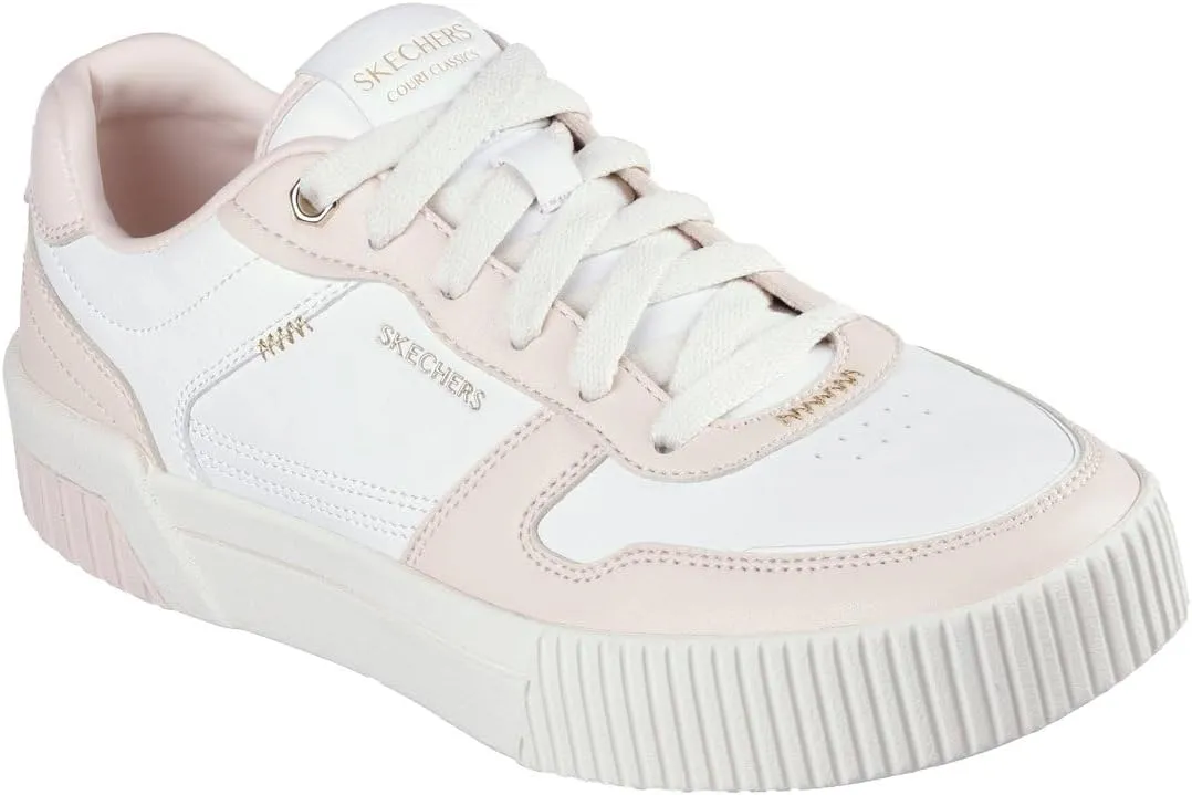 Skechers Women's Jade-Best in Class Leather Lace-up Sneakers with Memory Foam