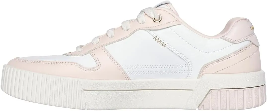 Skechers Women's Jade-Best in Class Leather Lace-up Sneakers with Memory Foam