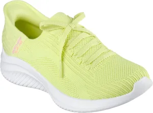 SKECHERS Women's Ultra Flex 3.0-Brilliant Path Hands Free Slip-INS Sneaker, YEL=Yellow, 7