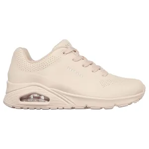 Skechers Womens Uno Frosty Kicks Light Pink Memory Foam Trainers