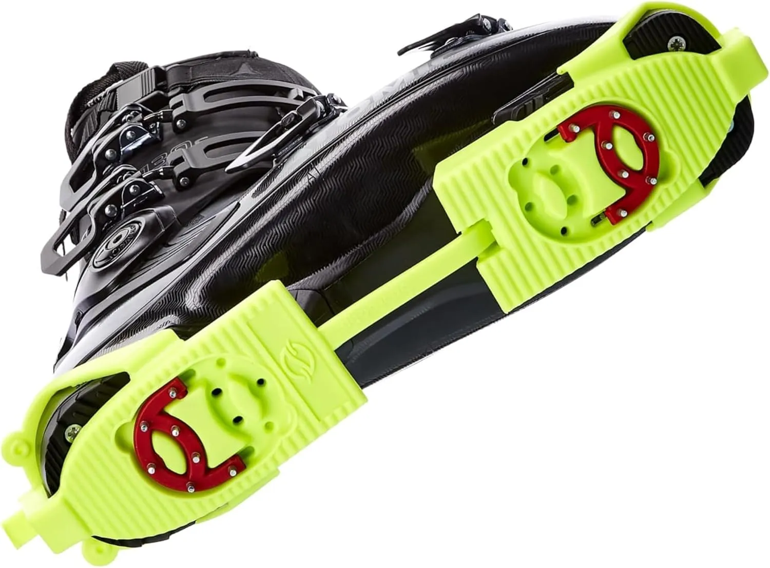 SkiSkootys Ski Boot Bottom Protector with Claws & Foldable Design - Slip-Resistant Ski Boot Traction Cleats for Walking on Ice & Snow - Adjustable Skiing Accessories - USA Made
