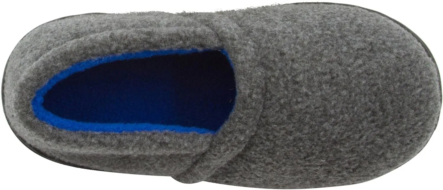 Skysole Fleece Slippers for Boys, Soft Kids Slippers with Closed Back