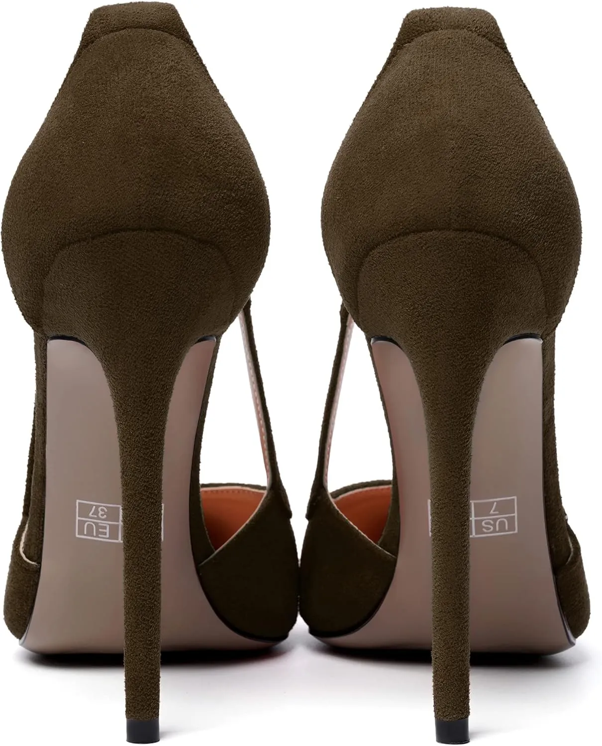 SKYSTERRY Womens Sexy Wedding Suede Pointed Toe Slip On Stiletto High Heel Pumps Shoes 4.7 Inch