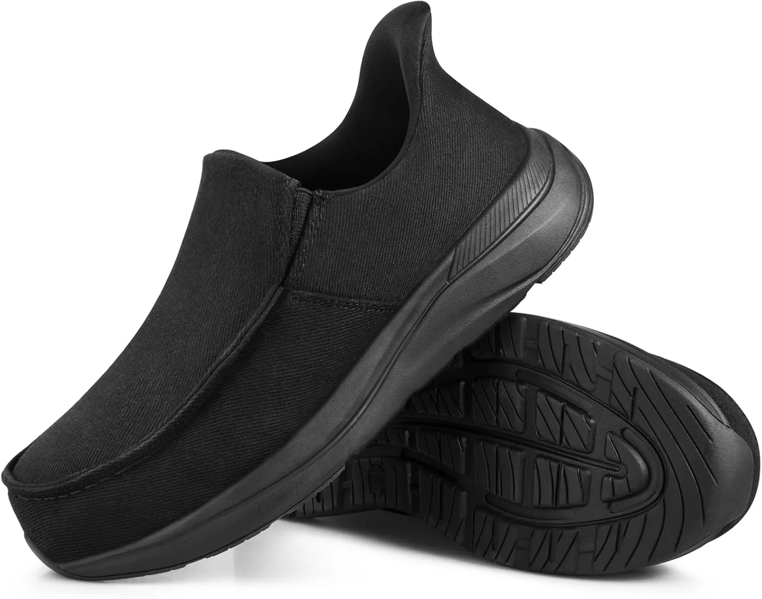 Slip On Steel Toe Shoes for Men Comfortable Hands Free Lightweight Work Shoes Safety Toe Industrial Construction Shoes