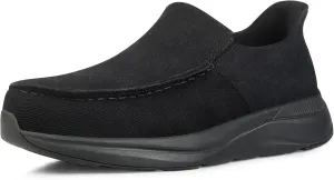 Slip On Steel Toe Shoes for Men Comfortable Hands Free Lightweight Work Shoes Safety Toe Industrial Construction Shoes