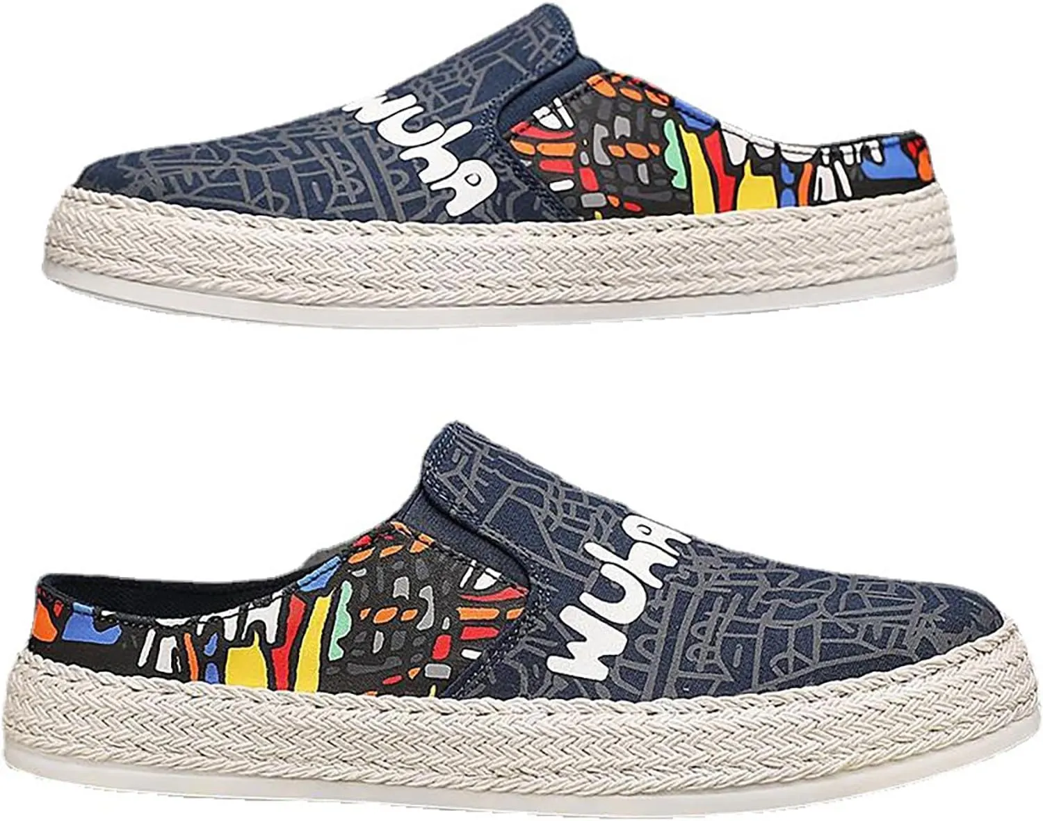 Sneakers Business Breathable 2023 Foreign Trade Men's Heel Less Half Slippers Flat Bottom Fisherman's Shoes Lightweight