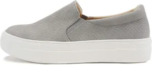 Soda Hike ~ Slip On Double Layer Foam Padded Cushion Sock Fashion Sneakers (Grey Cobra, Numeric_6)