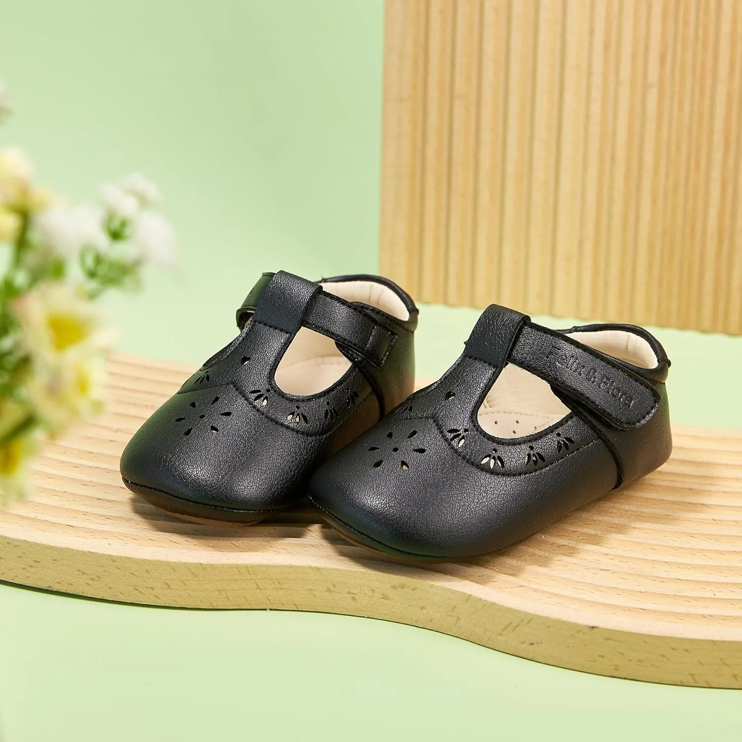 Soft Sole Baby Dress Shoes - Infant Baby Walking Shoes Moccasinss Rubber Sole Crib Shoes.