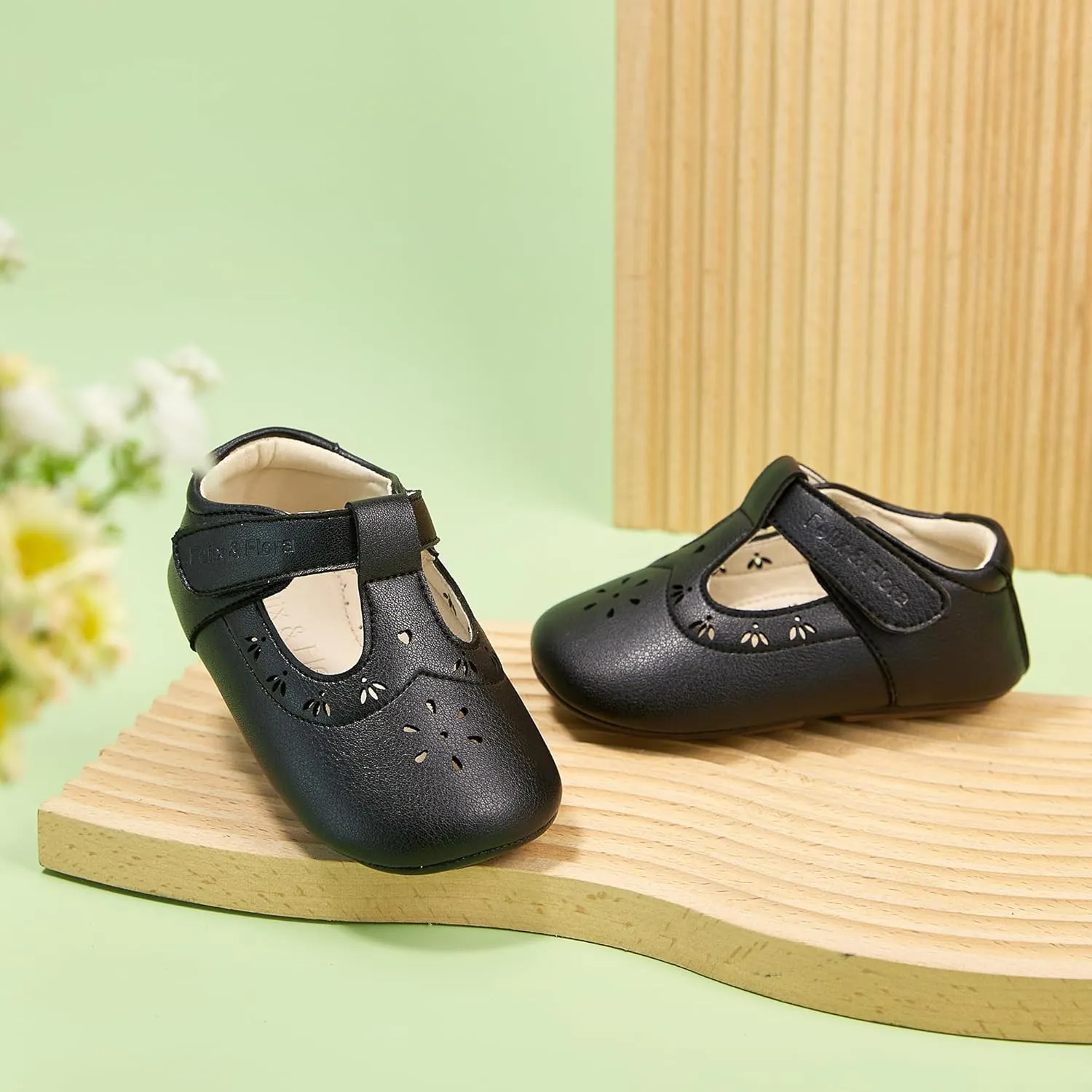 Soft Sole Baby Dress Shoes - Infant Baby Walking Shoes Moccasinss Rubber Sole Crib Shoes.