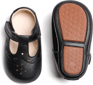 Soft Sole Baby Dress Shoes - Infant Baby Walking Shoes Moccasinss Rubber Sole Crib Shoes.