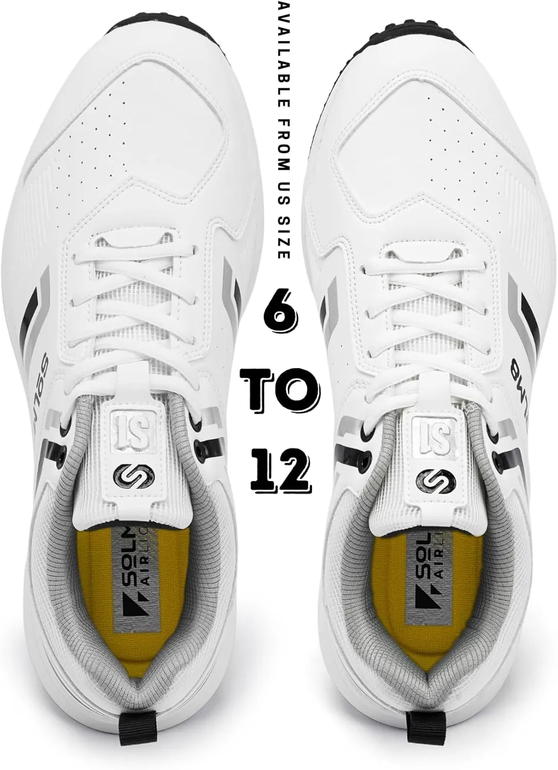 SOLM8 S1 Rubber Spikes - Lightweight Cricket Shoes for Men and Women - Durable Grip, Superior Protection (2024 Edition)
