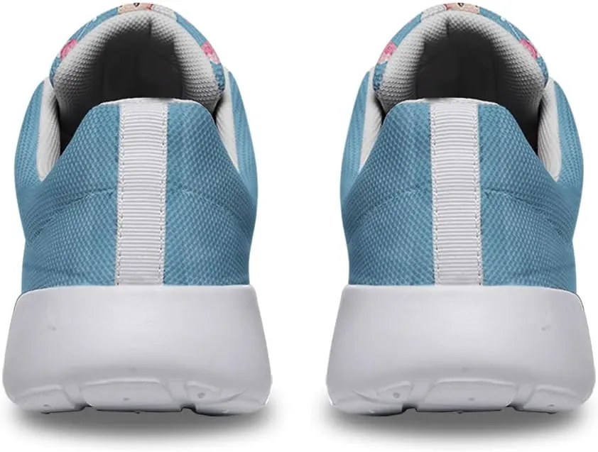 Sonzj-II Happy Valentine's Day Shoes for Women Anti-Slip Lace Up Athletic Walking Running Sneakers
