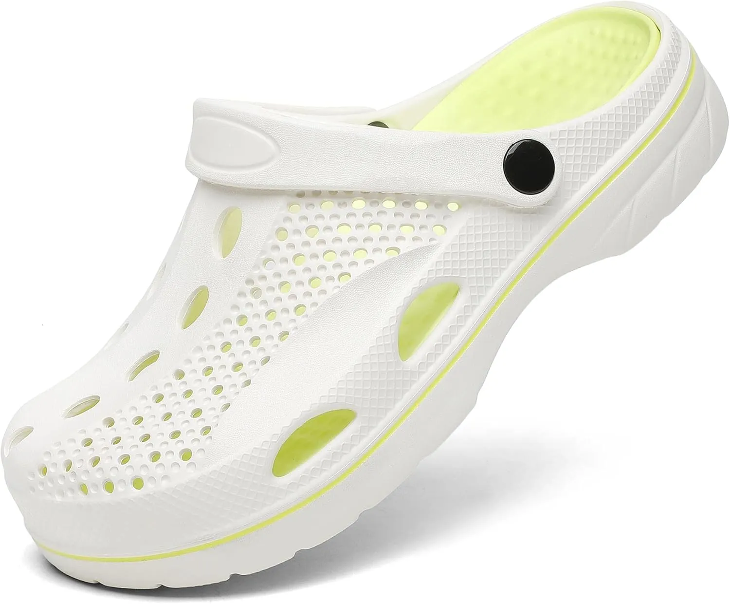 SOSOWHLTE Men's and Women's Arch Support Clogs Garden Shoes Slip-on Outdoor Beach Slippers with Removable Cushion Insole
