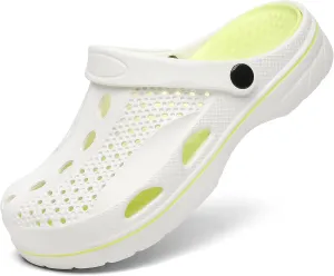 SOSOWHLTE Men's and Women's Arch Support Clogs Garden Shoes Slip-on Outdoor Beach Slippers with Removable Cushion Insole