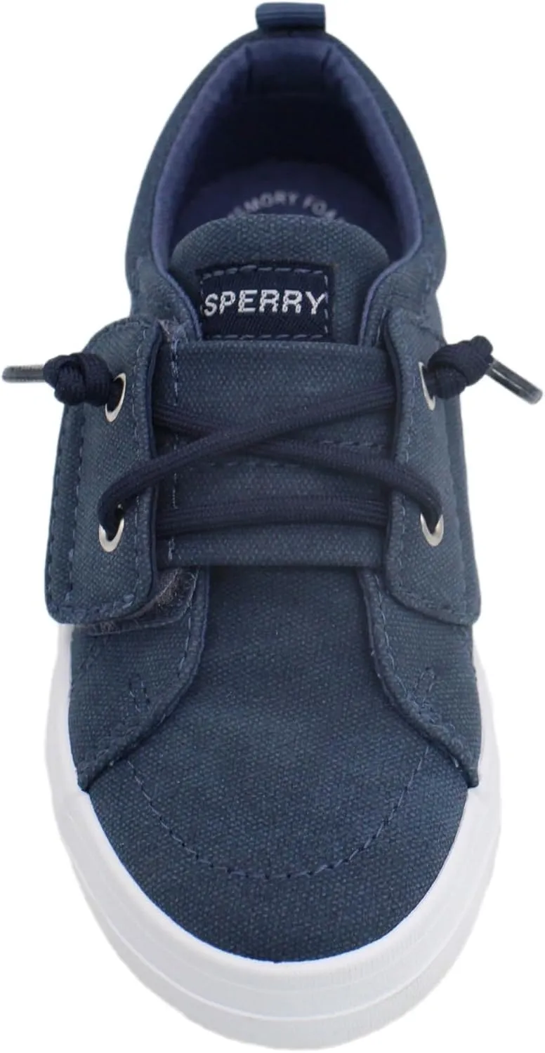 SPERRY Toddler Sneakers – Slip-On Hook & Loop Shoes with Memory Foam Insole for Boys & Girls