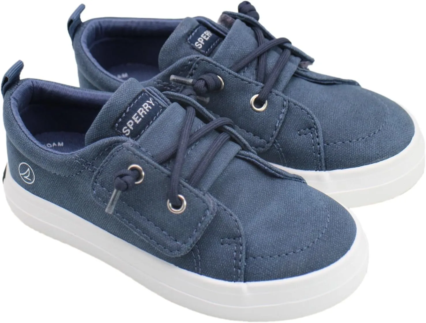 SPERRY Toddler Sneakers – Slip-On Hook & Loop Shoes with Memory Foam Insole for Boys & Girls